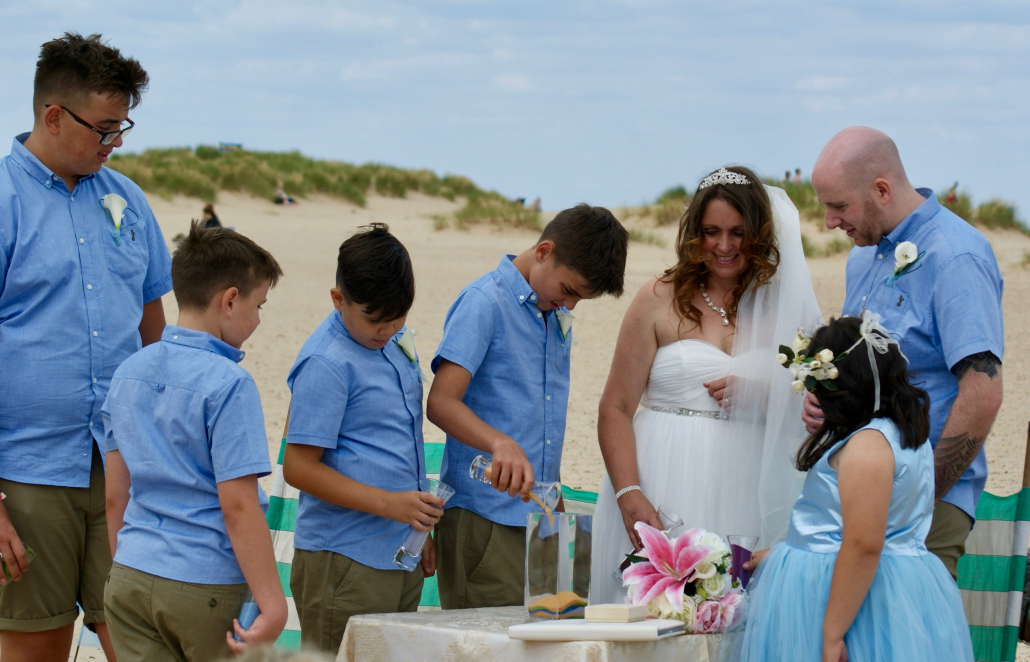 Beach Ceremony, Rebecca Waldron, White Rose Ceremonies, Celebrant