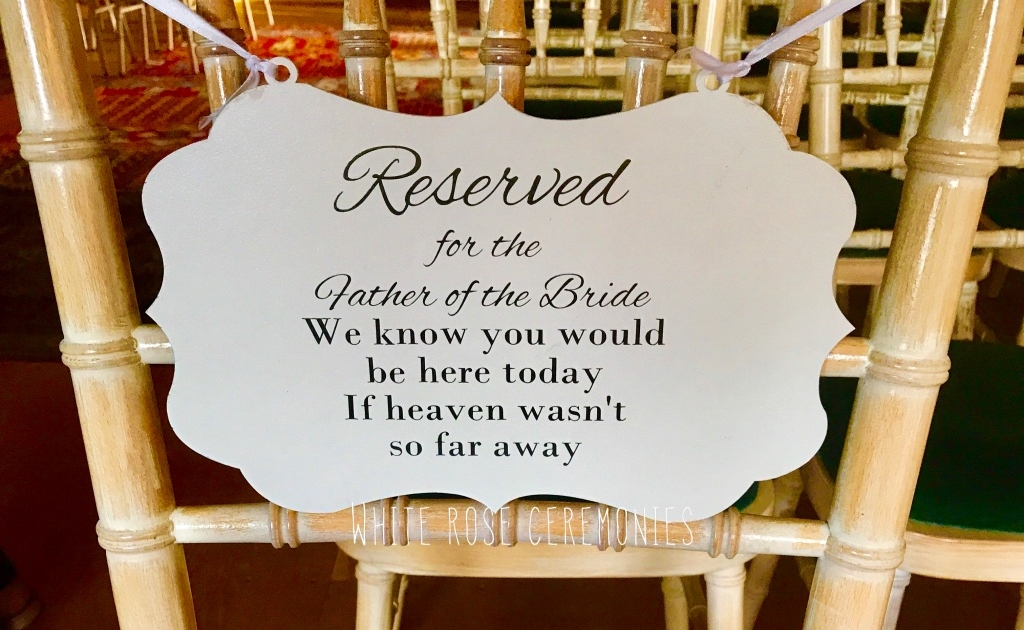 Reserve a seat for your loved one