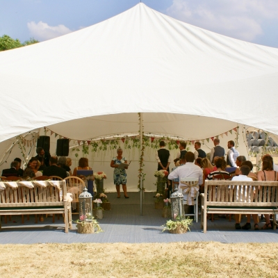 Perfect wedding venue at home