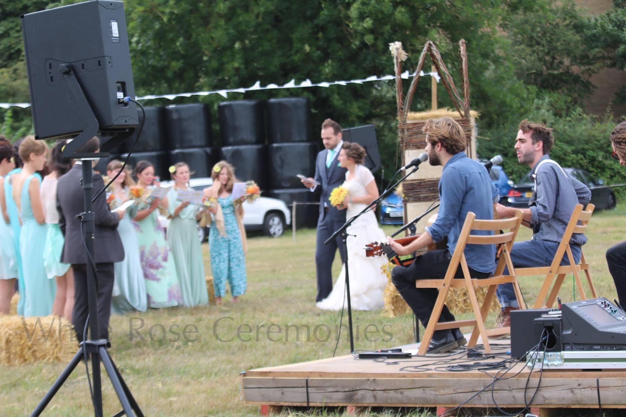 Perfect ceremony location, White Rose Ceremonies, Celebrant Wedding Farm wedding White Rose Ceremonies